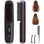 Cordless Ionic Hair Straightener Brush