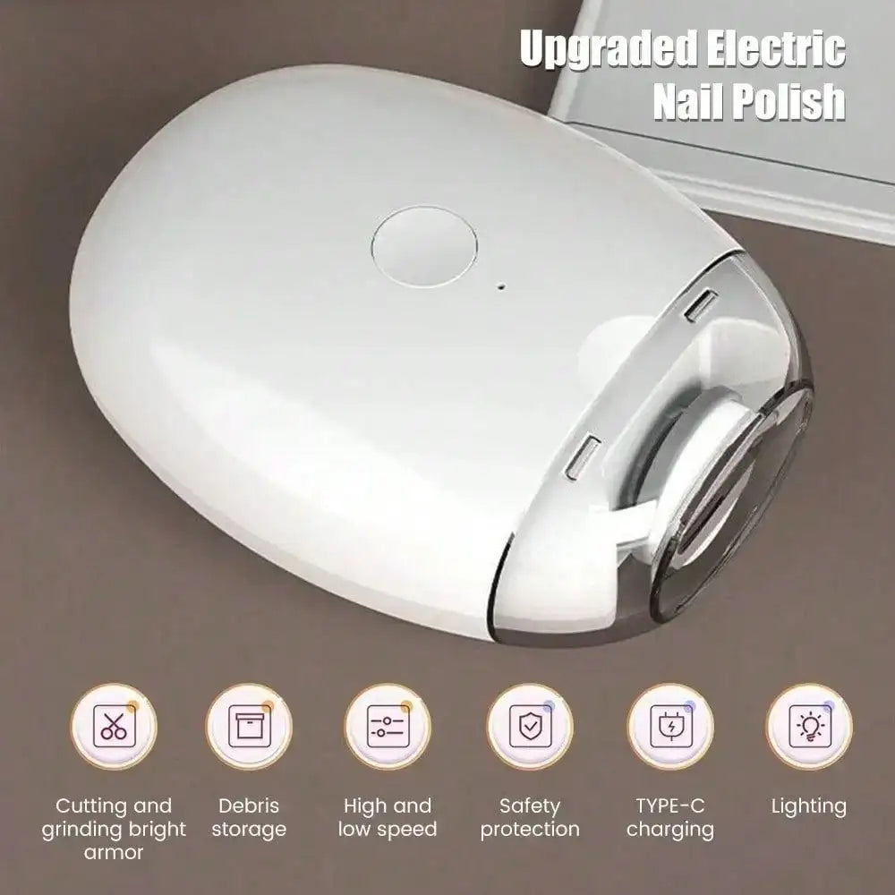 2-in-1 Electric Nail Clipper Trimmer